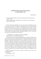 Commentaria archaeologica et historica (II)